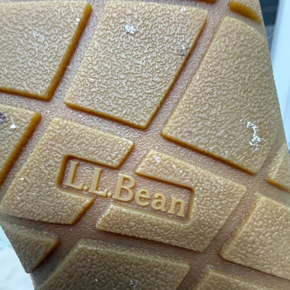 LL Bean Wicked Good Suede & Lamb Fur Men's Slippers Venetian Loafers size 13 - Picture 8 of 9